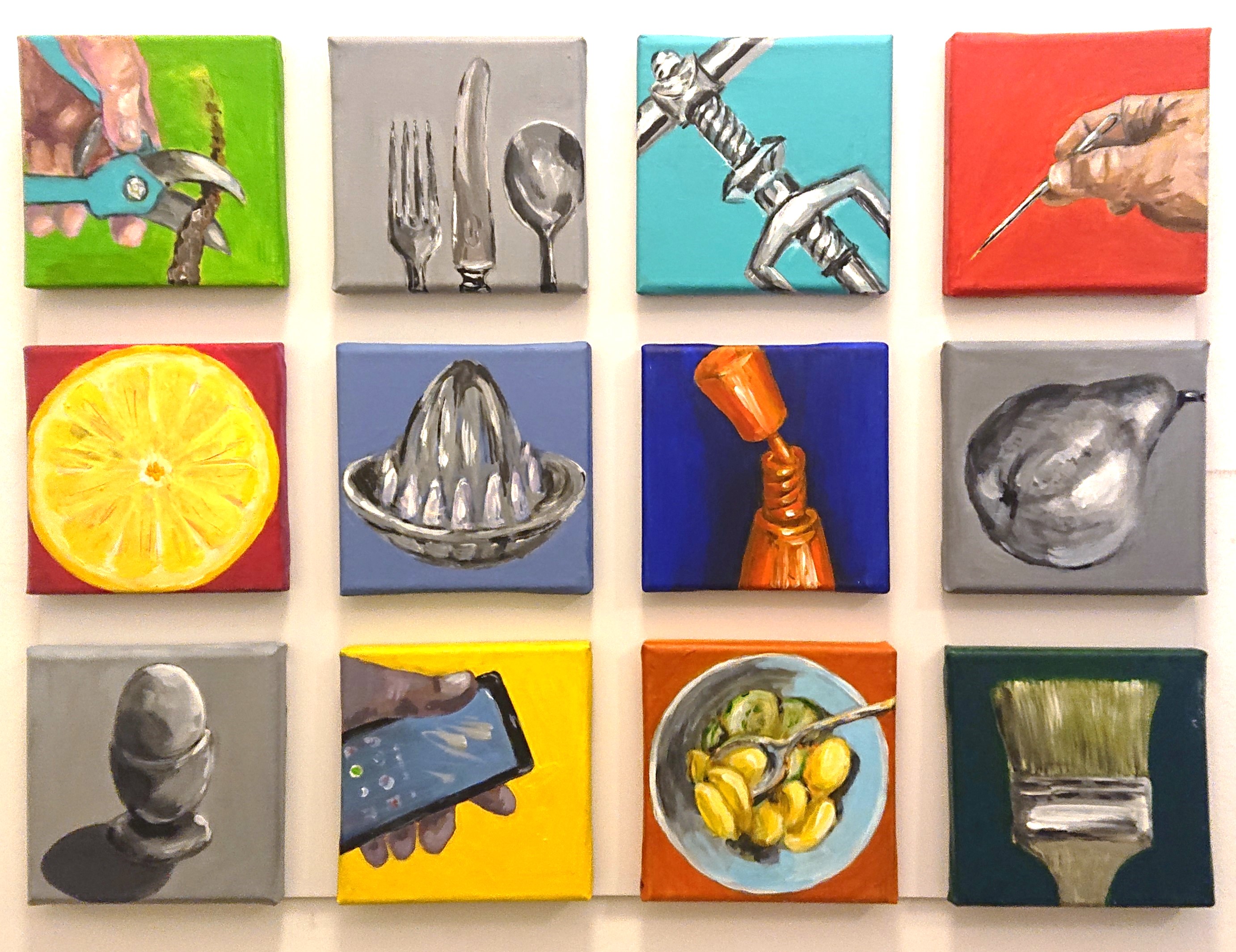 Bild von Franziska Morgner-Fanderl - Stillleben, Acryl, je 15 x 15